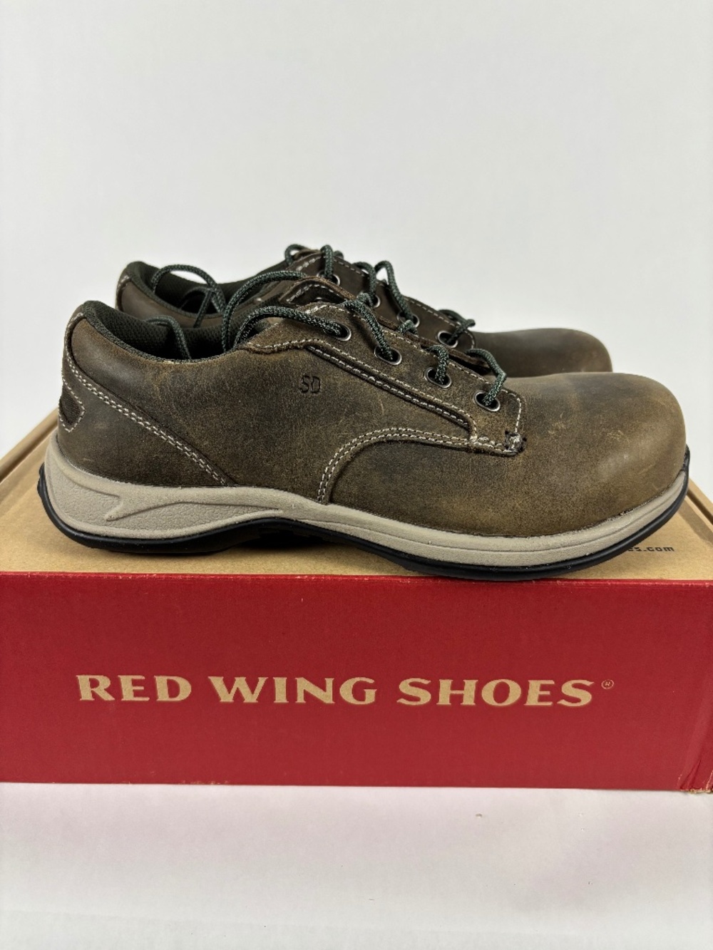 RED WING ComfortPro Safety Toe Women's 6.5 Brown Work Shoes